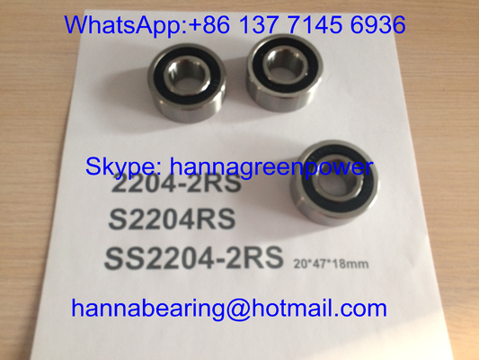 SS2204-2RS/S2204RS/2204 - cuscinetto a sfera autolineante dell'acciaio inossidabile di TVH con la guarnizione di gomma, 20*47*18mm
