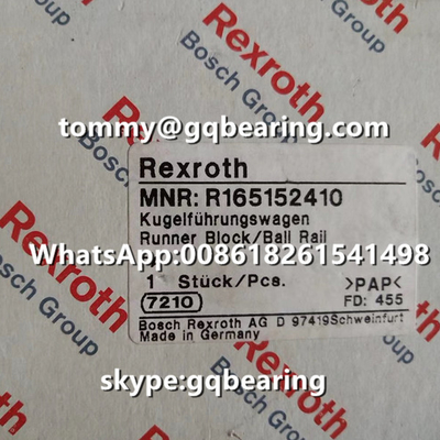 Tipo materiale d'acciaio blocchetto standard di lunghezza standard della flangia di Rexroth R165132320 del corridore di altezza