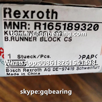 Tipo materiale d'acciaio blocchetto standard di lunghezza standard della flangia di Rexroth R165189320 del corridore di altezza