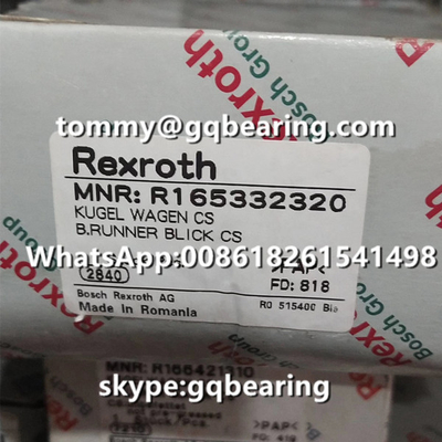 Tipo materiale d'acciaio blocchetto lineare della flangia di Rexroth R165332320 di altezza standard di lunghezza standard