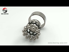 Autoriallineamento cuscinetto a sfera doppia fila Oil Clearance con gabbia in acciaio