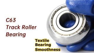 Cuscinetto a rulli C63 (17x50x17,5 mm): componente della guida lineare per macchine tessili