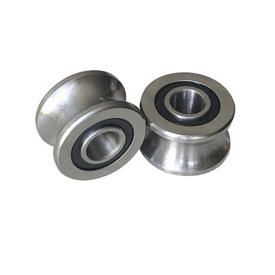 comprare U Groove SG25-2RS Linear Guide Roller Bearing SG25 per macchine tessili 8x30x14mm fabbricazione online