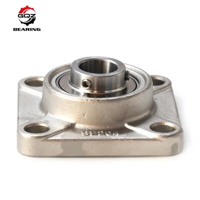 comprare GQZ Premium SUCF208 Quattro bulloni quadrati flange cuscino blocco cuscinetto cuscinetto a sfera per macchine agricole e trasportatori fabbricazione online