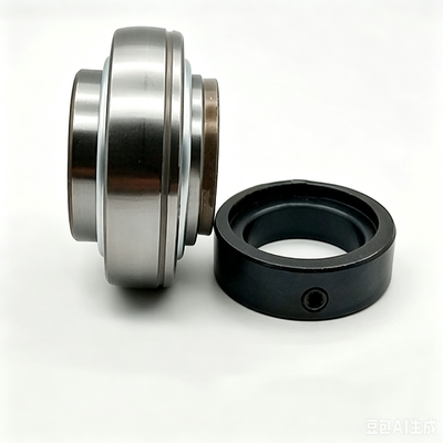 comprare GQZ UY 209 2S Cuscinetto a doppio sigillo a inserto sferico a 12 mm di foratura Cuscinetto a serratura eccentrica Ricambi durevoli per macchine trasportatrici tessili fabbricazione online