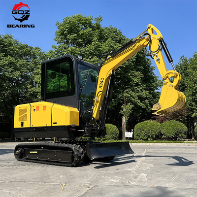 R340 Durable 2 Ton Agricultural Micro Excavator Mini Digger Piccola macchina di scavo idraulica a trascinatore in vendita