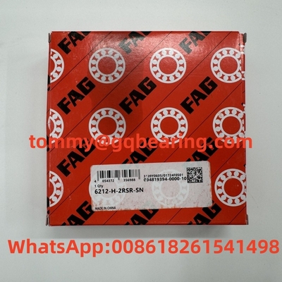 Cage in lamiera di acciaio FAG 6212-H-2RSR-SN con cuscinetto a sfera a scanalatura profonda 60x110x22 mm