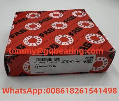 Cage di metallo in lamiera di acciaio FAG 6310-H-2Z-SN-C3 cuscinetto a sfera a scanalatura profonda 50x110x27 mm