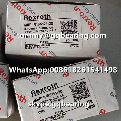 Rexroth R165121120 Materiale in acciaio Tipo di flangia Lunghezza standard Altezza standard Blocco corridore